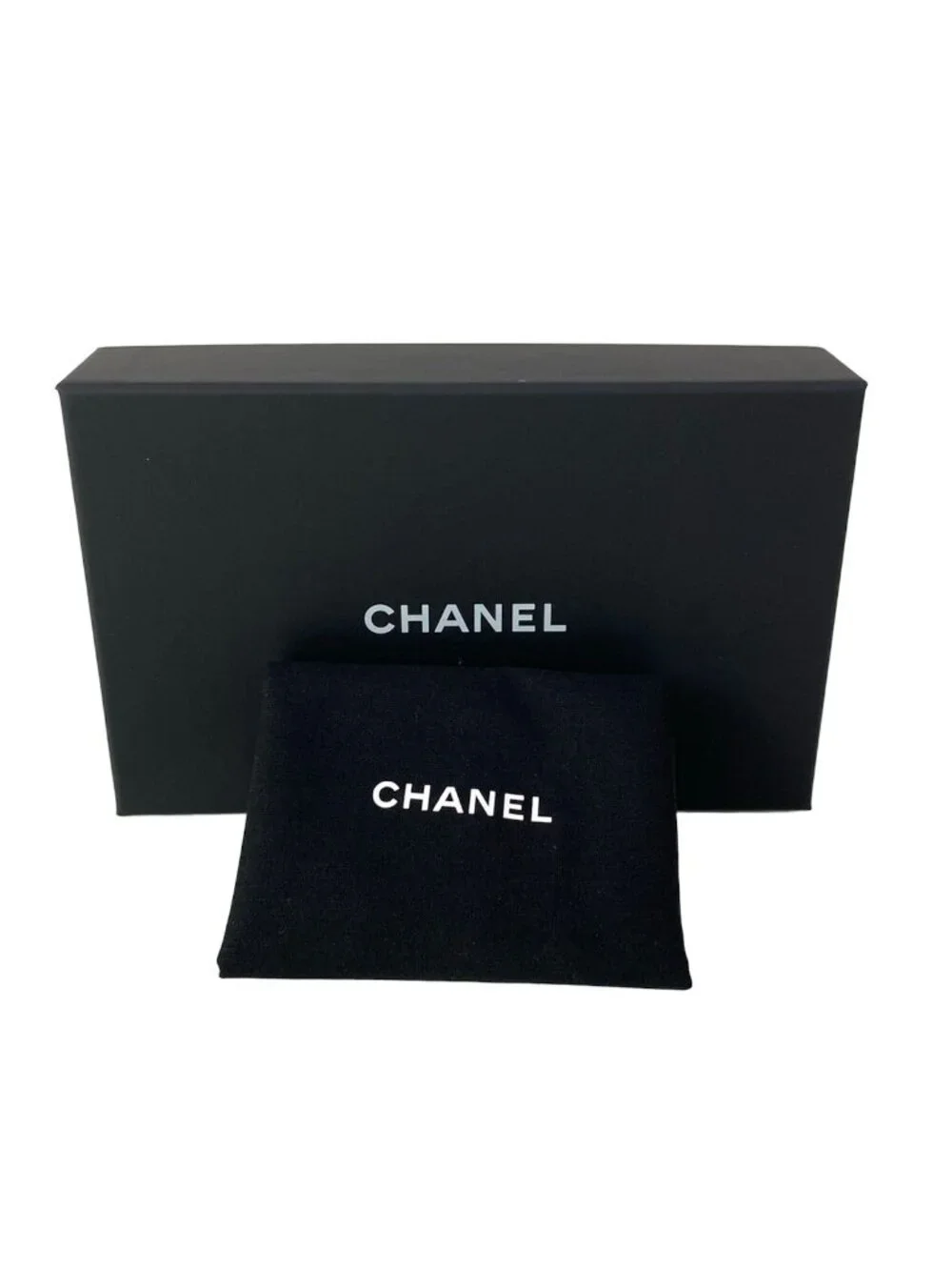 Chanel Shoulder Bag Quilted Black Gold Phone Strap Case Chain